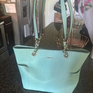 Calvin Klein Mint Green Shoulder Bag